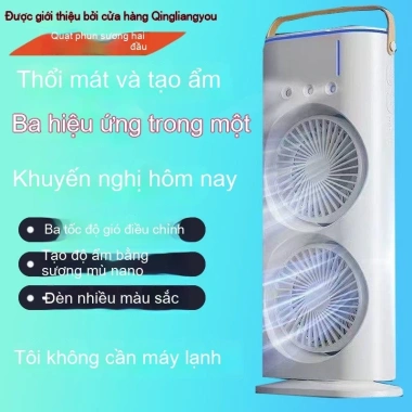Quạt mini USB phun sương hơi nước - Điều hòa cầm tay, để bàn, chỉ 222.600₫
