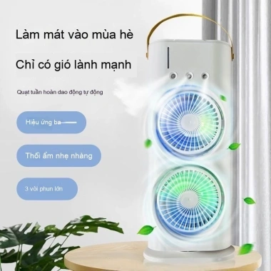 Quạt mini USB phun sương hơi nước - Điều hòa cầm tay, để bàn, chỉ 222.600₫