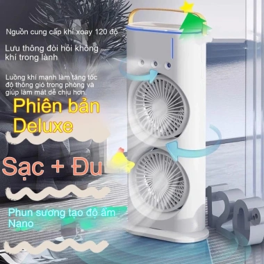 Quạt mini USB phun sương hơi nước - Điều hòa cầm tay, để bàn, chỉ 222.600₫