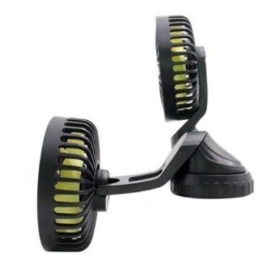 Quạt ô tô 12V 24V 360 xoay mini đôi - Động cơ mạnh, giá chỉ 120.000đ 5