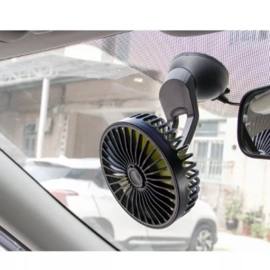 Quạt ô tô 12V 24V 360 xoay mini đôi - Động cơ mạnh, giá chỉ 120.000đ 7