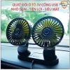 Quạt ô tô 12V 24V 360 xoay mini đôi - Động cơ mạnh, giá chỉ 120.000đ 10