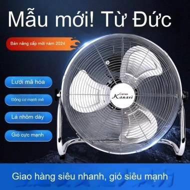Quạt sàn công nghiệp công suất gió cao - Quạt đứng gió mạnh cho công trường xây dựng, giá ưu đãi 1.23 triệu