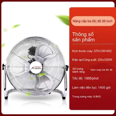 Quạt sàn công nghiệp công suất gió cao - Quạt đứng gió mạnh cho công trường xây dựng, giá ưu đãi 1.23 triệu 10 Quạt sàn công nghiệp công suất gió cao - Quạt đứng gió mạnh cho công trường xây dựng, giá ưu đãi 1.23 triệu 10