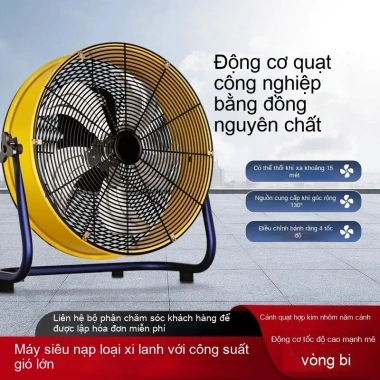 Quạt sàn công nghiệp mạnh mẽ, công suất cao, ưu đãi 1.404.200 VNĐ - Đứng, bàn, gia đình
