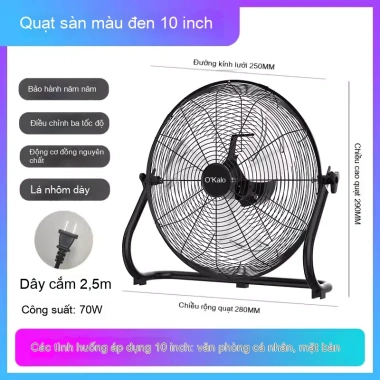 Quạt sàn công suất mạnh, tiết kiệm năng lượng cho máy tính để bàn - Giá 567.000₫ 6 Quạt sàn công suất mạnh, tiết kiệm năng lượng cho máy tính để bàn - Giá 567.000₫ 6