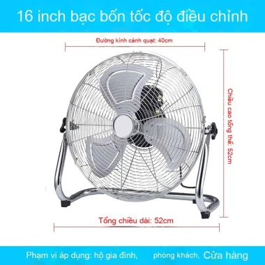 Quạt sàn công suất mạnh, tiết kiệm năng lượng cho máy tính để bàn - Giá 567.000₫