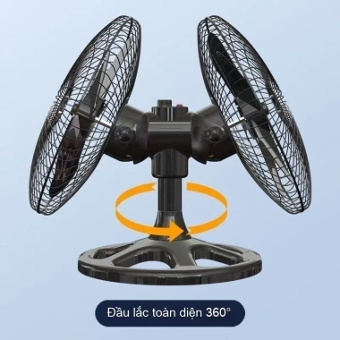 Quạt sàn hai đầu mạnh mẽ, gió mạnh, xoay 360°, công trường - 3.299.800₫