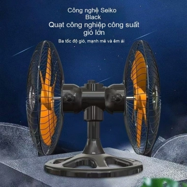 Quạt sàn hai đầu mạnh mẽ, gió mạnh, xoay 360°, công trường - 3.299.800₫