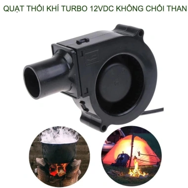 Quạt Thổi Khí Turbo 12V/2.85A MONQIQI - 5.500 RPM, Bộ Điều Tốc, Dùng cho Lò Nướng BBQ, Giá chỉ 135.000 VND