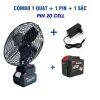 Quạt Tích Điện Makita 8 Inch Đế Pin 21V 2 Mức Gió 12-18 Tiếng Giá chỉ 259.000₫ 10