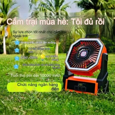 Quạt tích điện mẫu 2.025 pin 20.000mAh siêu mạnh ngoài trời giá 564.200 VND