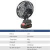 Quạt Tích Điện Pin 1.980VF 10 Cell - 8h liên tục, 2 mức gió siêu mát, BH 1 năm, 275k 9