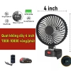 Quạt Tích Điện Pin 1.980VF 10 Cell - 8h liên tục, 2 mức gió siêu mát, BH 1 năm, 275k 10
