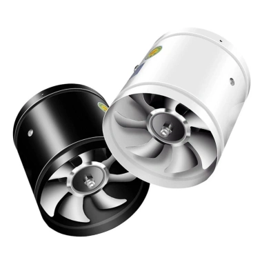 Quạt Xả YUUKII Siêu Hút 4‑6 inch Tắt Tiếng, Độ ồn thấp, Ống Đen Trắng, Vệ sinh trần bếp gia đình - Giá ưu đãi 216.040đ