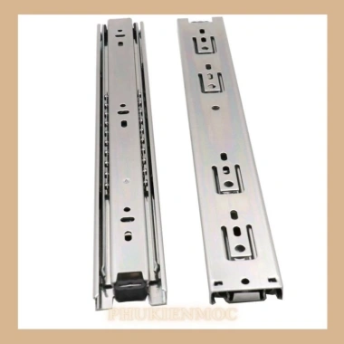 Ray Bi 3 tầng Hafele giảm chấn cho hộc kéo tủ gỗ, nhôm - Đủ kích thước, giá ưu đãi 104.000₫