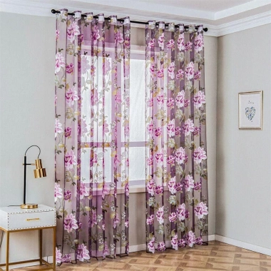 Rèm ROLY vải Polyester Sheer Tulle - Thiết kế thanh lịch, phù hợp khách sạn, phòng ngủ, giảm còn 90.504 VND