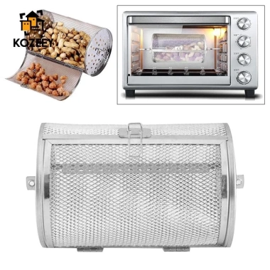 Roaster Trống Lò Nướng 10 inch - Giỏ Rang Đậu Phộng, Hạt Cà Phê, Đậu Khô, Giá ưu đãi 244k cho nhà bếp gia đình