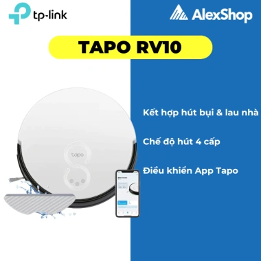 Robo Tapo RV10 - Robot hút bụi và lau nhà thông minh, cảm biến chống rơi, giảm 18%
