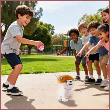 Robot Dog Đồ chơi thông minh mềm mại sang trọng, cảm biến AI, âm thanh Mimic, thực tế cho bé trai - Giá ưu đãi 463,100₫