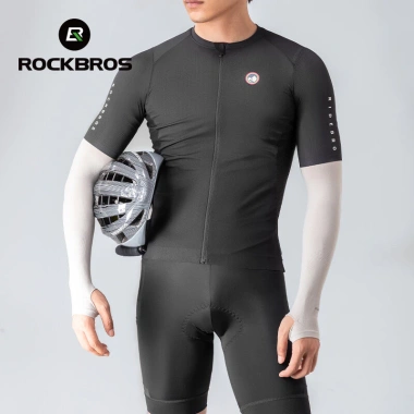 Rockbros Băng Lụa Tay Thoáng Khí Chống UV Nén Unisex Cho Xe Đạp Ngoài Trời