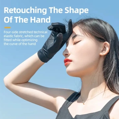 Rockbros Găng Tay Lụa Lạnh Mỏng Mềm Thoáng Khí, Chống UV, Chống Trượt, Thấm Hút Mồ Hôi - Giá 180.296₫ 4