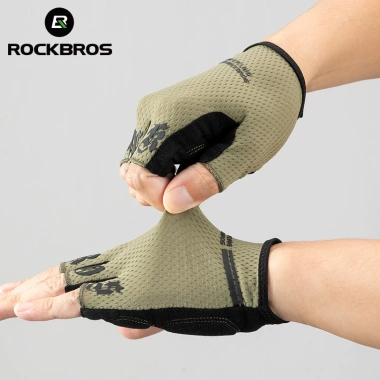 ROCKBROS Găng Tay Nửa Ngón Mùa Hè – Thoáng Khí, Chống Trơn Trượt, Giảm Shock, Nam Nữ – Giá 229.857₫ 5