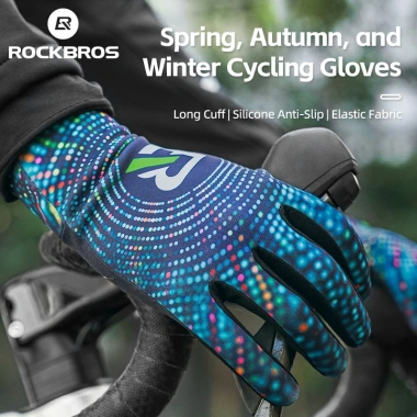 ROCKBROS Găng Tay Xe Đạp Mùa Đông Lông Cừu Ấm Áp Chống Trơn Trượt MTB - 273k 2