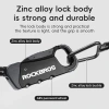 ROCKBROS Mũ Bảo Hiểm Xe Máy Di Động Khóa Mật Khẩu 120CM Nhẹ Bền Chống Trộm Hợp Kim MTB 2