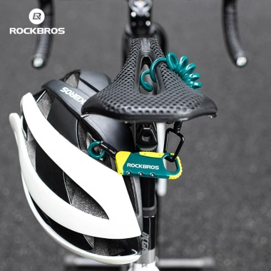 ROCKBROS Mũ Bảo Hiểm Xe Máy Di Động Khóa Mật Khẩu 120CM Nhẹ Bền Chống Trộm Hợp Kim MTB