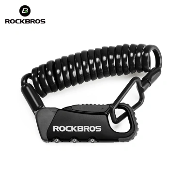 ROCKBROS Mũ Bảo Hiểm Xe Máy Di Động Khóa Mật Khẩu 120CM Nhẹ Bền Chống Trộm Hợp Kim MTB