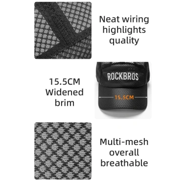 Rockbros Mũ Chống Nắng Lưới Thoáng Khí Điều Chỉnh Đầu Nam Nữ Thoải Mái Nhanh Khô Bóng Chày 9 Rockbros Mũ Chống Nắng Lưới Thoáng Khí Điều Chỉnh Đầu Nam Nữ Thoải Mái Nhanh Khô Bóng Chày 9