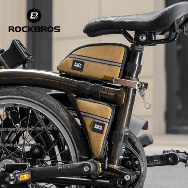 Rockbros Túi Gấp Xe Đạp Tam Giác Chống Mài Mòn Bền Đựng Phụ Kiện MTB Đường Bộ Dụng Cụ Di Động 2