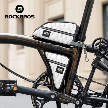 Rockbros Túi Gấp Xe Đạp Tam Giác Chống Mài Mòn Bền Đựng Phụ Kiện MTB Đường Bộ Dụng Cụ Di Động 4