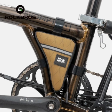 Rockbros Túi Gấp Xe Đạp Tam Giác Chống Mài Mòn Bền Đựng Phụ Kiện MTB Đường Bộ Dụng Cụ Di Động 6