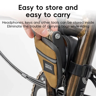 Rockbros Túi Gấp Xe Đạp Tam Giác Chống Mài Mòn Bền Đựng Phụ Kiện MTB Đường Bộ Dụng Cụ Di Động 7