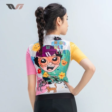 ROCKRBOS TVI Series Đệm Ngồi Xe Đạp Tay Ngắn Nữ Thấm Hút Mồ Hôi Nhanh Khô Thoáng Mùa Hè 2