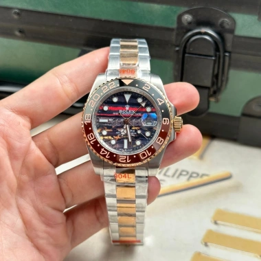 Rolex GMT Master II Tiger Iron Dial 41mm Cơ Auto Núm Zen, Khoá Gập, Niềng Xoay Giá Ưu Đãi 2.550.000 VND