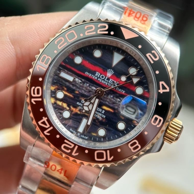 Rolex GMT Master II Tiger Iron Dial 41mm Cơ Auto Núm Zen, Khoá Gập, Niềng Xoay Giá Ưu Đãi 2.550.000 VND