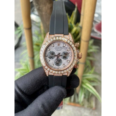 Rolexxx Day 40mm Lấp Lánh Dạ Quang - Khung Thép 316L Mạ PVD Chống Rỉ, Máy Cơ Nhật Tự Động, Giá 2.95 Triệu