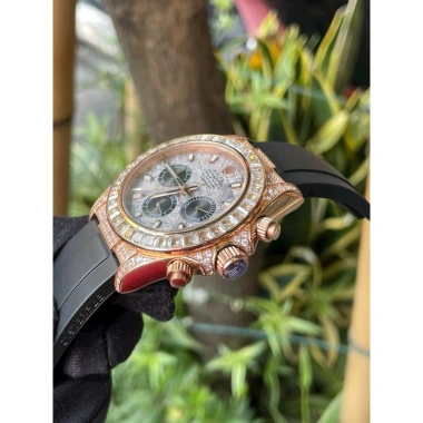 Rolexxx Day 40mm Lấp Lánh Dạ Quang - Khung Thép 316L Mạ PVD Chống Rỉ, Máy Cơ Nhật Tự Động, Giá 2.95 Triệu
