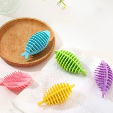 ROLY 1/5 Bóng Làm Mềm & Giặt Hình Cá – Dụng Cụ Vệ Sinh Quần Áo Tái Sử Dụng 3