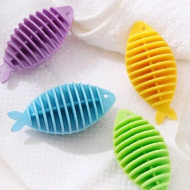ROLY 1/5 Bóng Làm Mềm & Giặt Hình Cá – Dụng Cụ Vệ Sinh Quần Áo Tái Sử Dụng 7