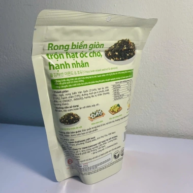 Rong Biển ăn liền O'Food Giòn Trộn Óc Chó Hạnh Nhân - Combo 2-5 gói, đồ ăn vặt tiện lợi 8 Rong Biển ăn liền O'Food Giòn Trộn Óc Chó Hạnh Nhân - Combo 2-5 gói, đồ ăn vặt tiện lợi 8