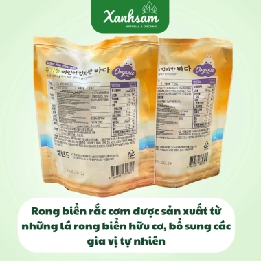 RONG BIỂN RẮC CƠM HỮU CƠ ALVINS XANHSAM NATURAL 21gr Vị Rau Củ Hải Sản cho Bé - Giảm 20% 3 RONG BIỂN RẮC CƠM HỮU CƠ ALVINS XANHSAM NATURAL 21gr Vị Rau Củ Hải Sản cho Bé - Giảm 20% 3