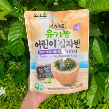 RONG BIỂN RẮC CƠM HỮU CƠ ALVINS XANHSAM NATURAL 21gr Vị Rau Củ Hải Sản cho Bé - Giảm 20% 6 RONG BIỂN RẮC CƠM HỮU CƠ ALVINS XANHSAM NATURAL 21gr Vị Rau Củ Hải Sản cho Bé - Giảm 20% 6