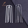 Rrlnmd 15 chiếc thép không gỉ bốn nĩa móc rèm, vòng kẹp, rem treo giá 31.460₫ 4