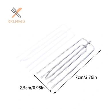 Rrlnmd 15 chiếc thép không gỉ bốn nĩa móc rèm, vòng kẹp, rem treo giá 31.460₫ 5
