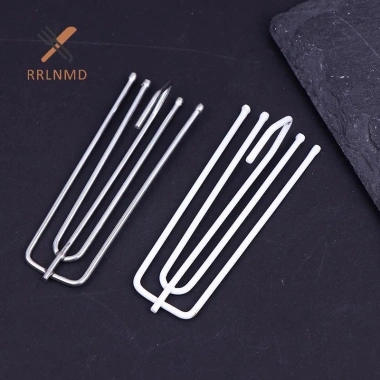 Rrlnmd 15 chiếc thép không gỉ bốn nĩa móc rèm, vòng kẹp, rem treo giá 31.460₫ 8