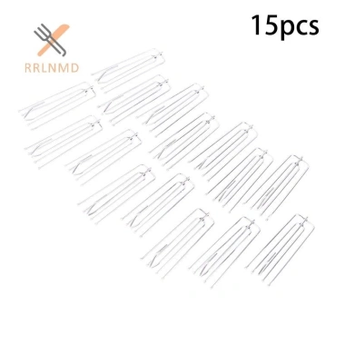 Rrlnmd 15 chiếc thép không gỉ bốn nĩa móc rèm, vòng kẹp, rem treo giá 31.460₫ 10